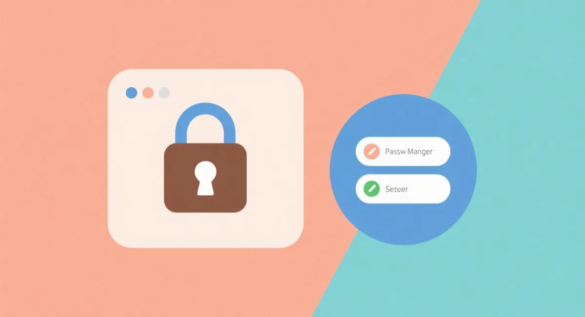 双重验证与密码管理示意图